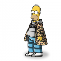 Simpson characters re-created in streetwear fashion